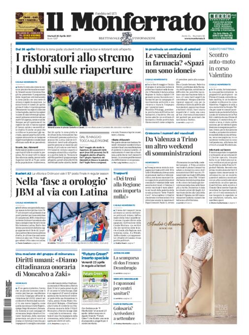 Il Monferrato - Edizione 30 del 20/04/2021